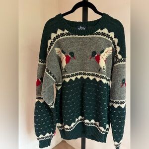 Vintage Woolrich Wool Mallard Duck Sweater